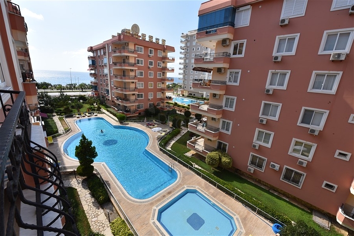 اول خط على البحر - غرفتين وصالة مفروشة في منطقة مهموتلار / الانيا 