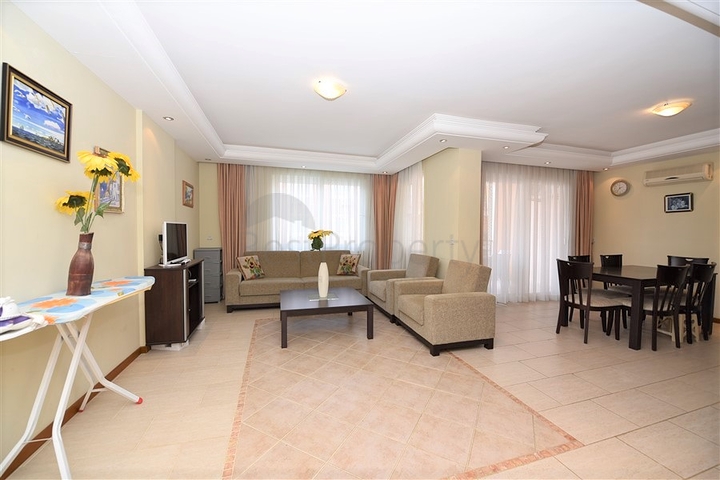 اول خط على البحر - غرفتين وصالة مفروشة في منطقة مهموتلار / الانيا 