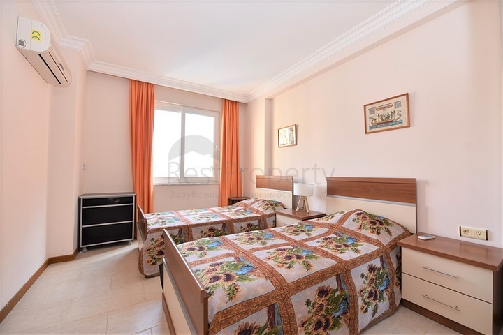 اول خط على البحر - غرفتين وصالة مفروشة في منطقة مهموتلار / الانيا 