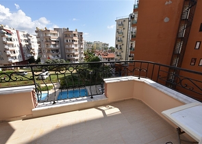 اول خط على البحر - غرفتين وصالة مفروشة في منطقة مهموتلار / الانيا 