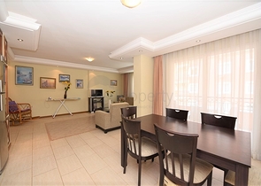 اول خط على البحر - غرفتين وصالة مفروشة في منطقة مهموتلار / الانيا 