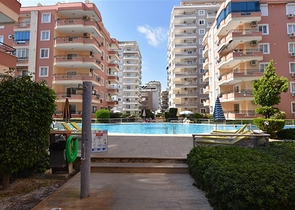 اول خط على البحر - غرفتين وصالة مفروشة في منطقة مهموتلار / الانيا 