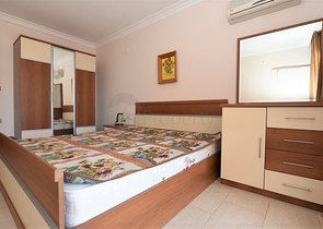 اول خط على البحر - غرفتين وصالة مفروشة في منطقة مهموتلار / الانيا 