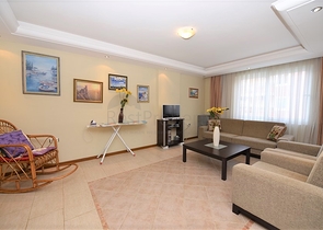 اول خط على البحر - غرفتين وصالة مفروشة في منطقة مهموتلار / الانيا 