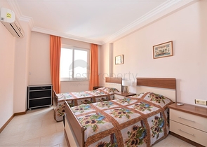 اول خط على البحر - غرفتين وصالة مفروشة في منطقة مهموتلار / الانيا 