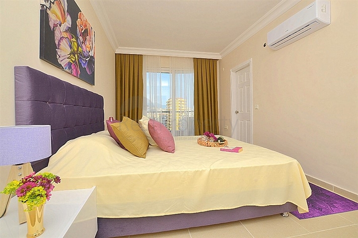 شقة عائلية واسعة بتصميم غرفتين وصالة - مفروشة - في مهموتلار / الانيا 