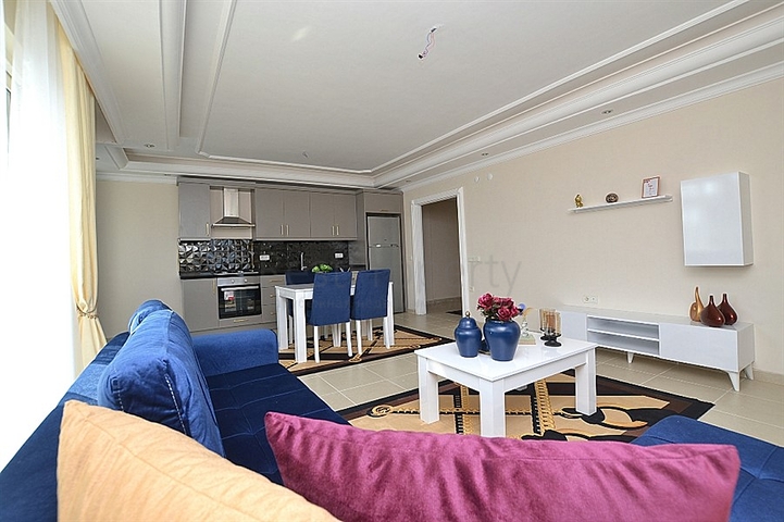 شقة عائلية واسعة بتصميم غرفتين وصالة - مفروشة - في مهموتلار / الانيا 