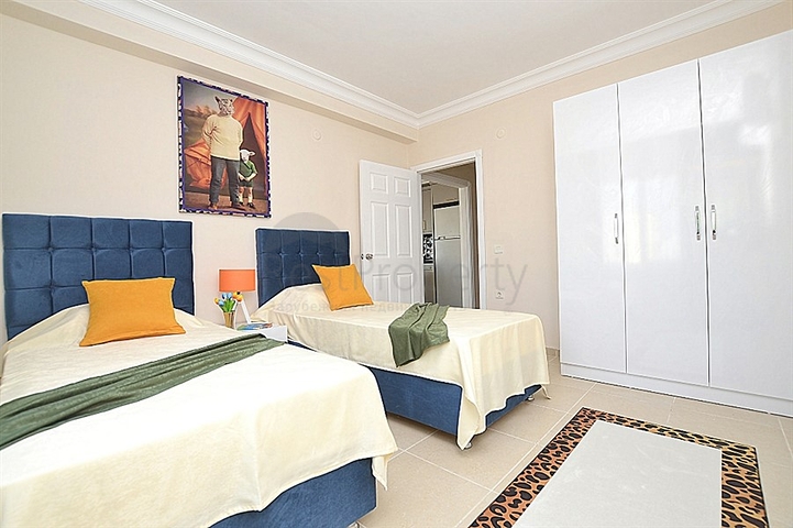 شقة عائلية واسعة بتصميم غرفتين وصالة - مفروشة - في مهموتلار / الانيا 