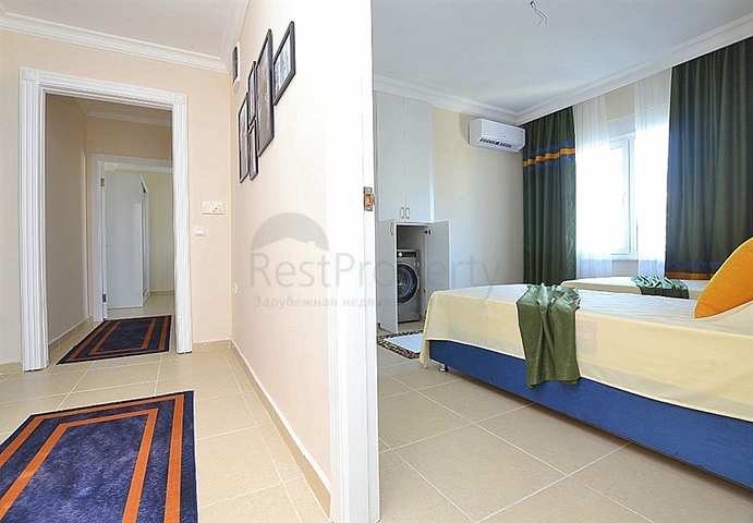 شقة عائلية واسعة بتصميم غرفتين وصالة - مفروشة - في مهموتلار / الانيا 