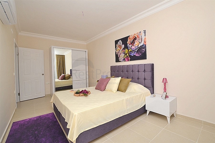 شقة عائلية واسعة بتصميم غرفتين وصالة - مفروشة - في مهموتلار / الانيا 