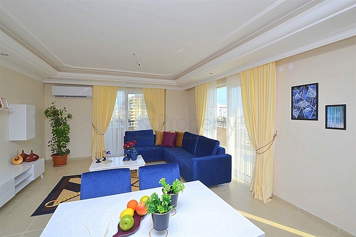 شقة عائلية واسعة بتصميم غرفتين وصالة - مفروشة - في مهموتلار / الانيا 