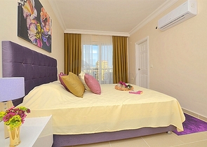 شقة عائلية واسعة بتصميم غرفتين وصالة - مفروشة - في مهموتلار / الانيا 