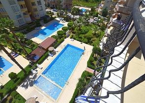 شقة عائلية واسعة بتصميم غرفتين وصالة - مفروشة - في مهموتلار / الانيا 