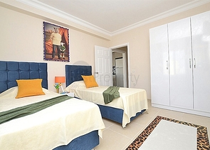 شقة عائلية واسعة بتصميم غرفتين وصالة - مفروشة - في مهموتلار / الانيا 