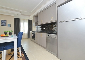 شقة عائلية واسعة بتصميم غرفتين وصالة - مفروشة - في مهموتلار / الانيا 