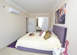 شقة عائلية واسعة بتصميم غرفتين وصالة - مفروشة - في مهموتلار / الانيا 