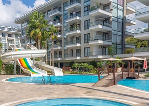 استديو مفروش ضمن مجمع خمس نجوم في كاستل / الانيا 