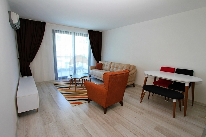 باطلالة بحرية - شقة غرفة وصالة مفروشة ضمن مجمع سكني حديث في كارجي جاك / الانيا