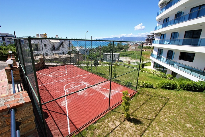 باطلالة بحرية - شقة غرفة وصالة مفروشة ضمن مجمع سكني حديث في كارجي جاك / الانيا