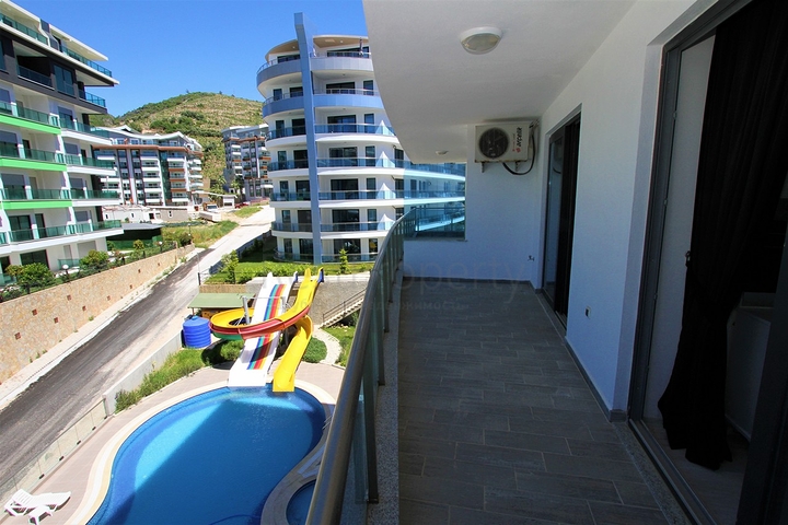 باطلالة بحرية - شقة غرفة وصالة مفروشة ضمن مجمع سكني حديث في كارجي جاك / الانيا