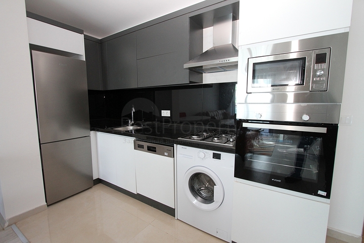 باطلالة بحرية - شقة غرفة وصالة مفروشة ضمن مجمع سكني حديث في كارجي جاك / الانيا