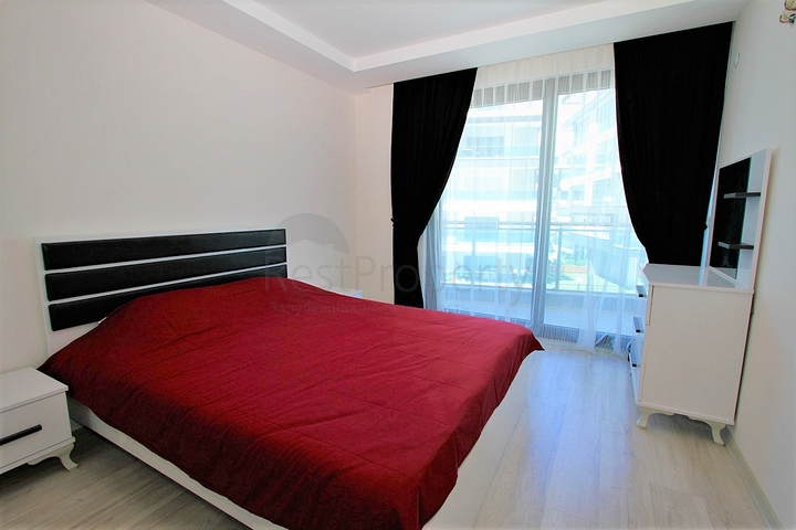 باطلالة بحرية - شقة غرفة وصالة مفروشة ضمن مجمع سكني حديث في كارجي جاك / الانيا