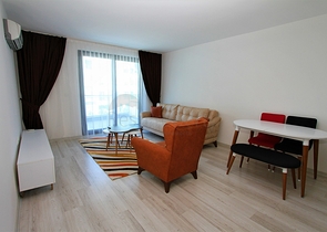 باطلالة بحرية - شقة غرفة وصالة مفروشة ضمن مجمع سكني حديث في كارجي جاك / الانيا