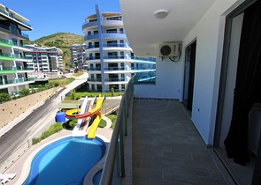 باطلالة بحرية - شقة غرفة وصالة مفروشة ضمن مجمع سكني حديث في كارجي جاك / الانيا