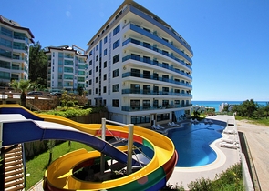 باطلالة بحرية - شقة غرفة وصالة مفروشة ضمن مجمع سكني حديث في كارجي جاك / الانيا