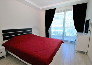 باطلالة بحرية - شقة غرفة وصالة مفروشة ضمن مجمع سكني حديث في كارجي جاك / الانيا