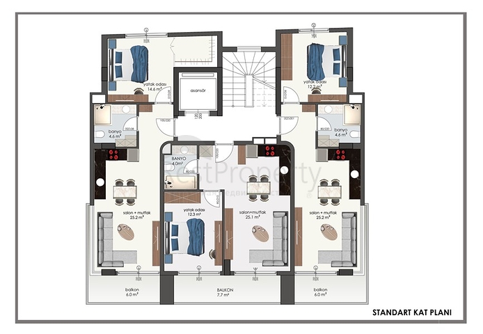 مشروع سكني قيد الانشاء في مركز الانيا 