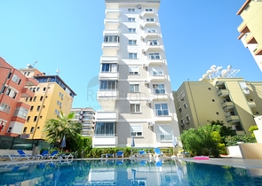 شقة غرفة وصالة - مفروشة ضمن مجمع سكني في مهموتلار / الانيا 