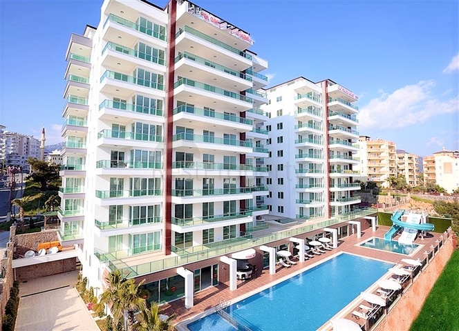 اطلالة بحر - شقة غرفتين وصالة ضمن مجمع سكني خمس نجوم في توسمور / الانيا 