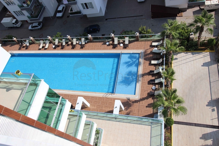 اطلالة بحر - شقة غرفتين وصالة ضمن مجمع سكني خمس نجوم في توسمور / الانيا 