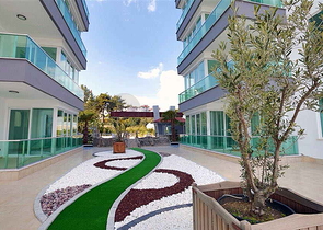 اطلالة بحر - شقة غرفتين وصالة ضمن مجمع سكني خمس نجوم في توسمور / الانيا 