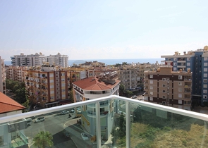 اطلالة بحر - شقة غرفتين وصالة ضمن مجمع سكني خمس نجوم في توسمور / الانيا 