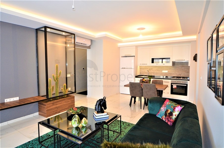 شقة مفروشة غرفة وصالة ضمن مجمع فاخر في مهموتلار / الانيا 