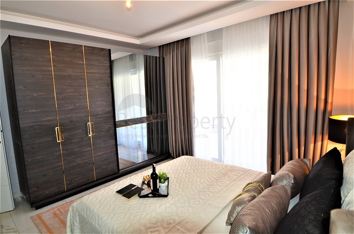 شقة مفروشة غرفة وصالة ضمن مجمع فاخر في مهموتلار / الانيا 