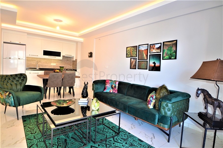 شقة مفروشة غرفة وصالة ضمن مجمع فاخر في مهموتلار / الانيا 