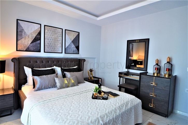 شقة مفروشة غرفة وصالة ضمن مجمع فاخر في مهموتلار / الانيا 