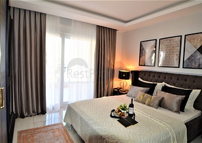 شقة مفروشة غرفة وصالة ضمن مجمع فاخر في مهموتلار / الانيا 