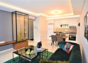 شقة مفروشة غرفة وصالة ضمن مجمع فاخر في مهموتلار / الانيا 