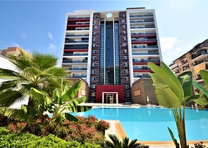 شقة مفروشة غرفة وصالة ضمن مجمع فاخر في مهموتلار / الانيا 