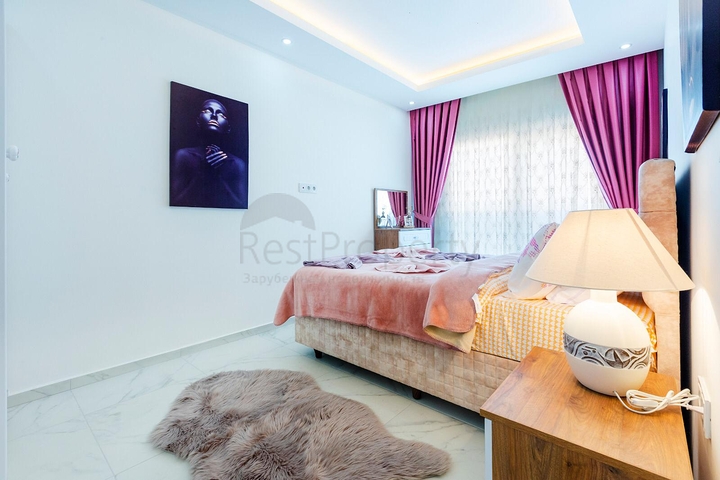 شقة غرفة وصالة مفروشة ضمن مجمع سكني في مهموتلار / الانيا 