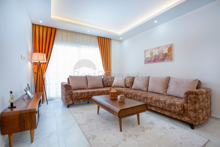 شقة غرفة وصالة مفروشة ضمن مجمع سكني في مهموتلار / الانيا 