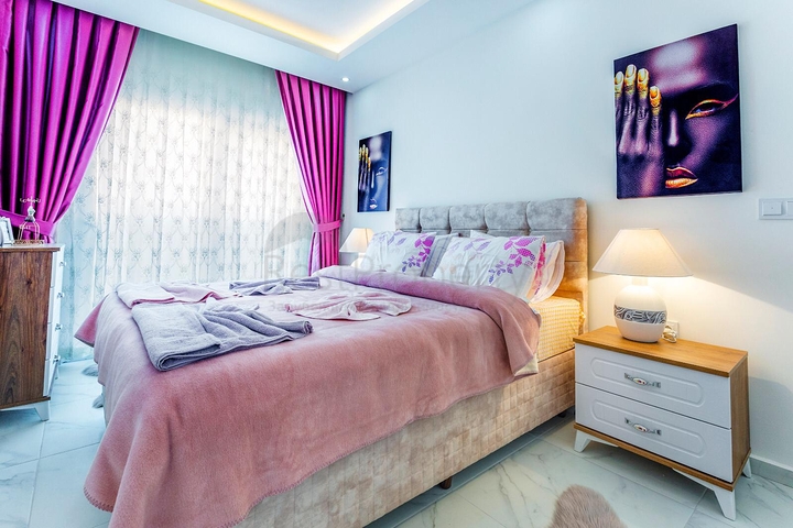 شقة غرفة وصالة مفروشة ضمن مجمع سكني في مهموتلار / الانيا 