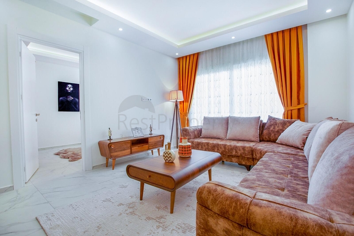 شقة غرفة وصالة مفروشة ضمن مجمع سكني في مهموتلار / الانيا 