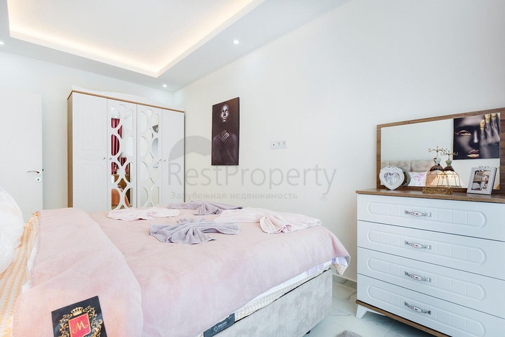 شقة غرفة وصالة مفروشة ضمن مجمع سكني في مهموتلار / الانيا 