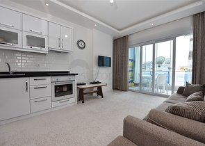 شقة استديو مفروشة ضمن مجمع سكني في مهموتلار / الانيا 