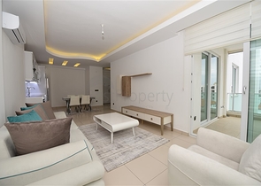 شقة مفروشة من تصميم غرفة وصالة ضمن مجمع خمس نجوم في الانيا 